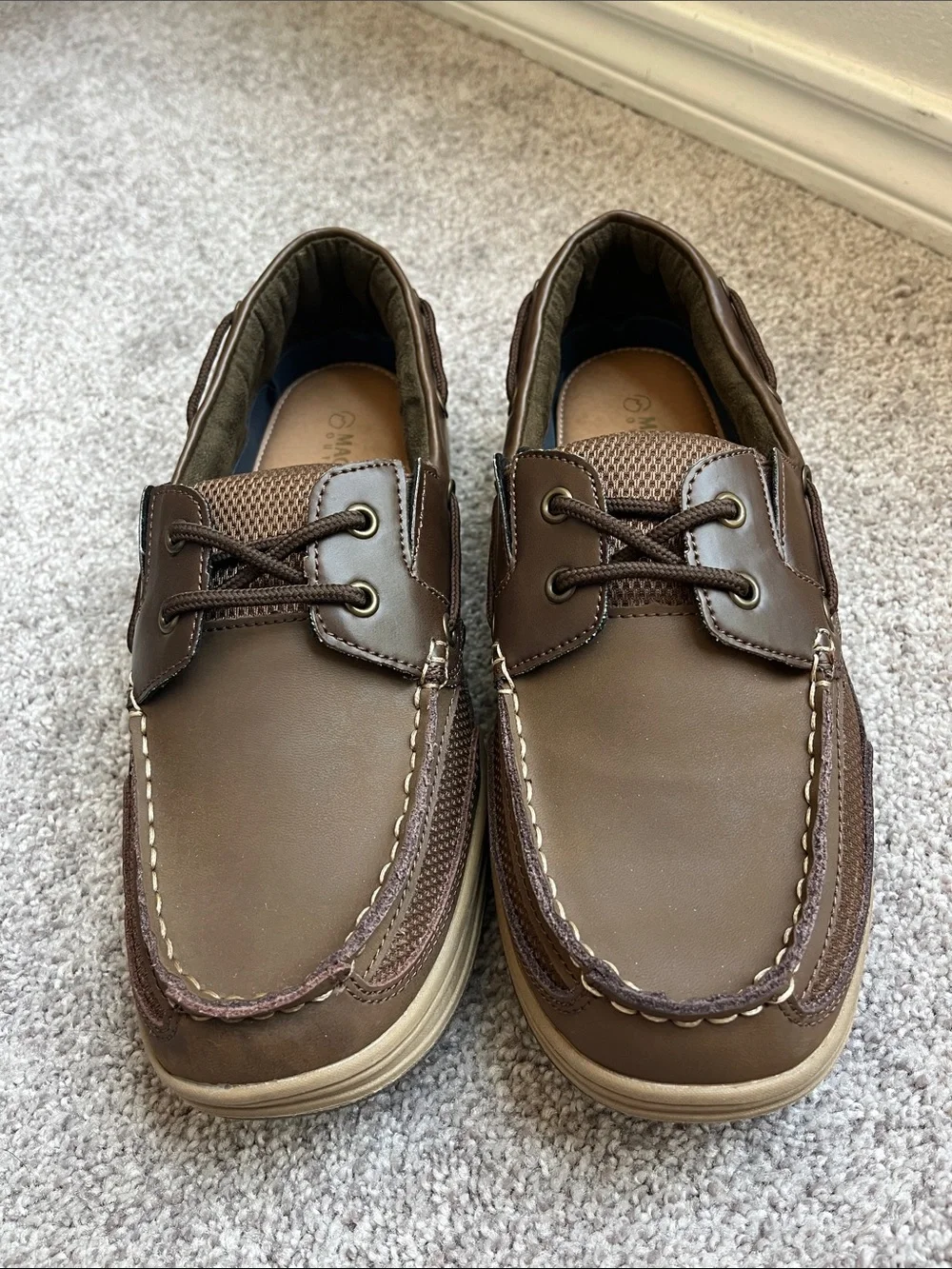 Magellan Men's Brown Casual Boat Shoes size 10D